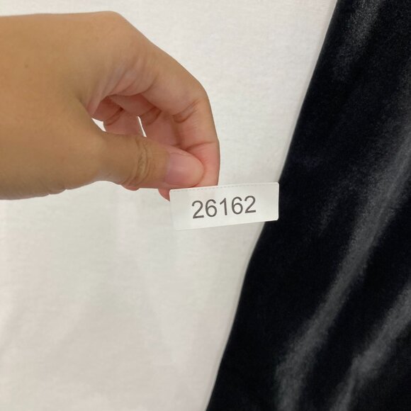 Lands' End size 1X Gray Velvet Stretch Pull-on Wide Leg Ankle Pants - Picture 9 of 9